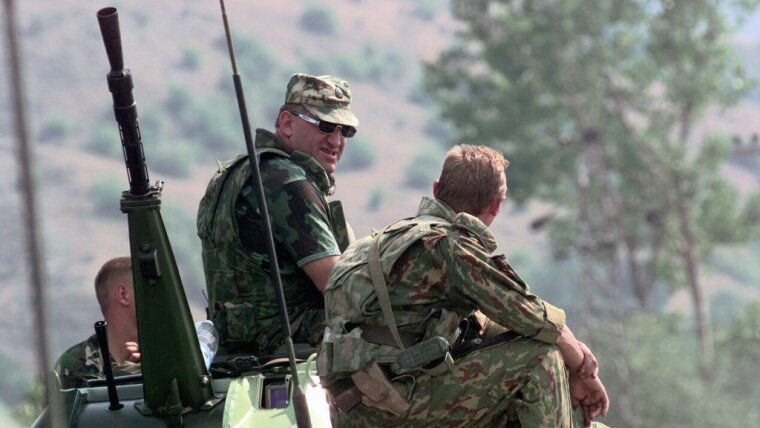 Soldiers on an APC